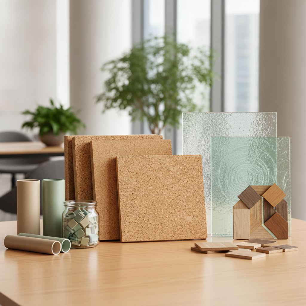 新引入的环保建材样品